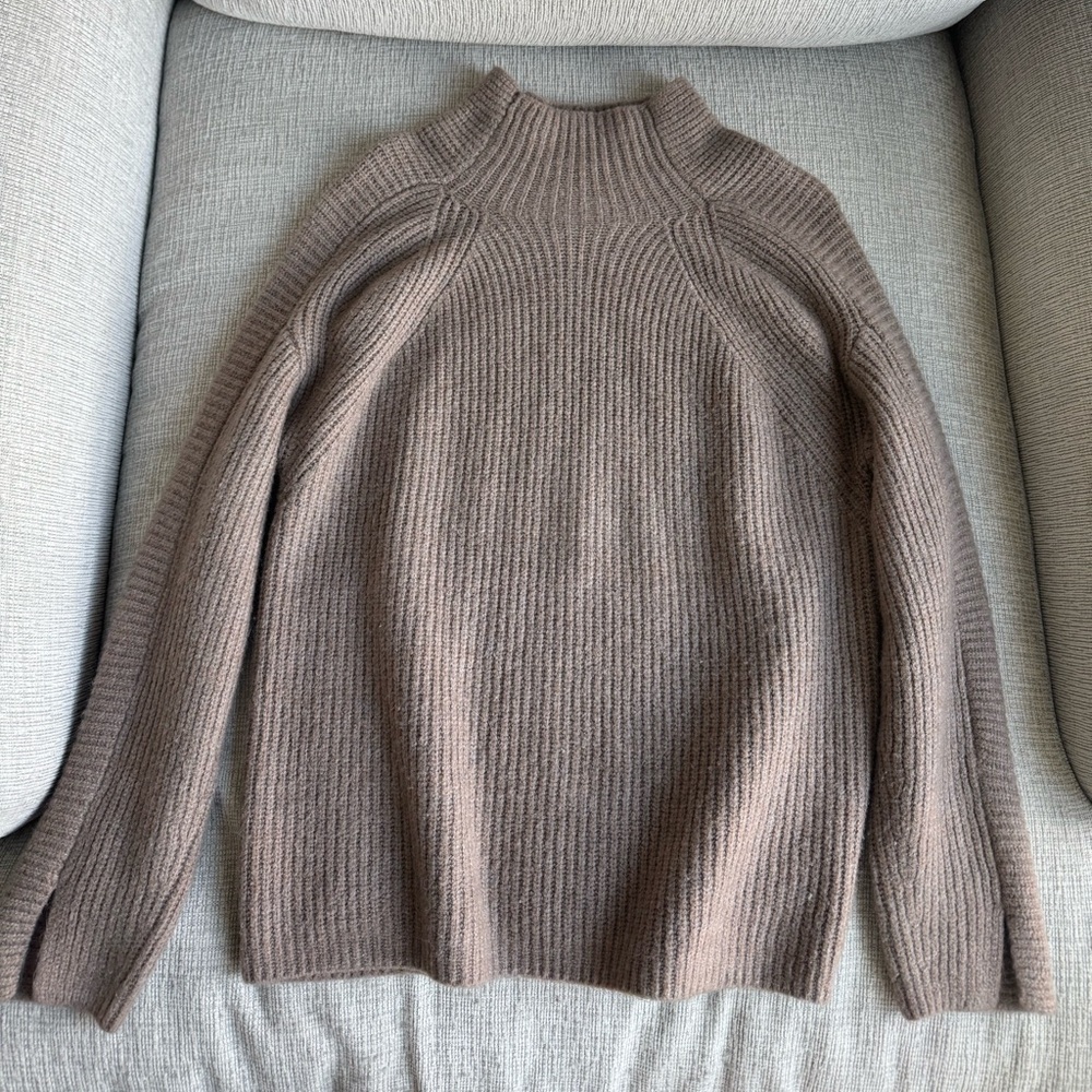 Gibson Latimer Taupe Turtleneck Sweater
